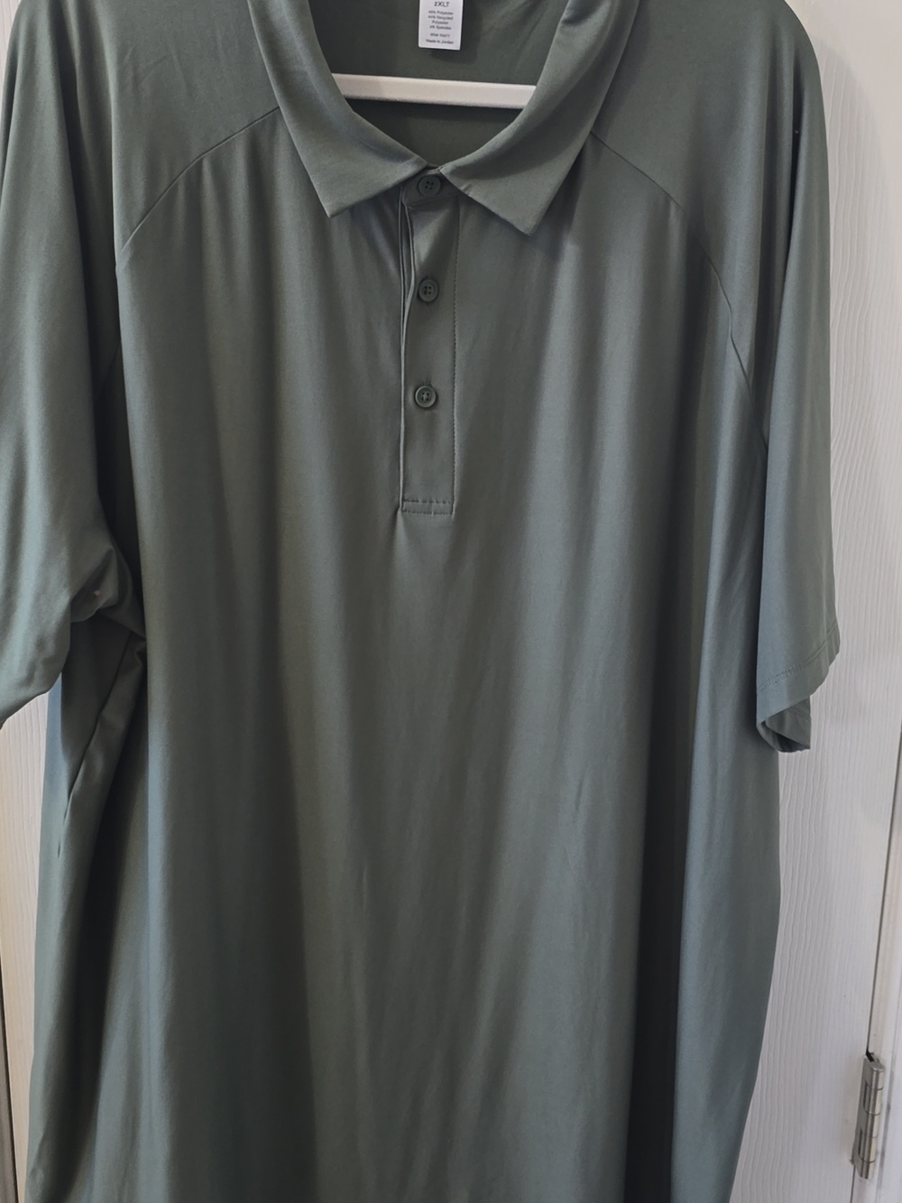 XERSION BRAND MEN'S BIG & TALL GREEN SHORT SLEEVES COLARED POLO SHIRT SIZE 2XLT